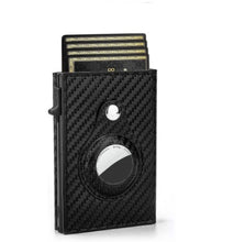 Load image into Gallery viewer, Mens Rfid Card Holder Wallets Money Bag Black Short Purse Small Leather Slim Wallets Mini Wallets For Airtag
