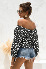 Load image into Gallery viewer, Polka Dot Off-Shoulder Layered Blouse
