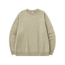 Load image into Gallery viewer, Men&#39;s Single-layer Fleece-lined Round Neck Caual Loose Sweatshirt
