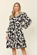 Load image into Gallery viewer, Double Take Full Size Printed Ruffle Hem Dress with Pocket
