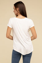 Load image into Gallery viewer, Flowy Round Hem Rayon Short Sleeve Top
