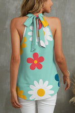 Load image into Gallery viewer, Flower Grecian Neck Tank
