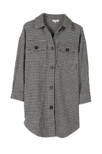 Load image into Gallery viewer, Houndtooth Long Shacket

