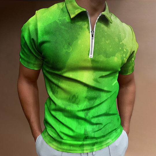 Ti Amo I love you - Exclusive Brand - Apple Abstract - Mens / Teens / Big Kids -  Short Sleeve Polo Shirt