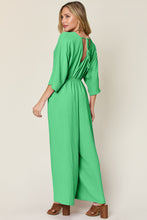 Load image into Gallery viewer, Double Take Full Size Half Sleeve Wide Leg Jumpsuit
