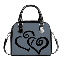 Load image into Gallery viewer, Ti Amo I love you - Exclusive Brand - Nevada - Double Black Heart -  Shoulder Handbag
