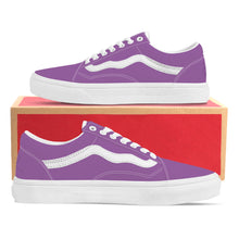 Load image into Gallery viewer, Ti Amo I love you - Exclusive Brand - Muted Purple - Low Top Flat Sneaker
