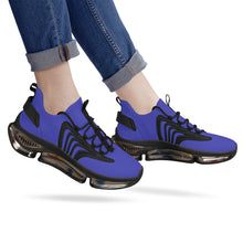 Load image into Gallery viewer, Ti Amo I love you - Exclusive Brand - Bright Blue  - Script Double Heart - Air Max React Sneakers - Black Soles
