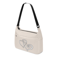 Load image into Gallery viewer, Ti Amo I love you - Exclusive Brand - Pearl Bush - Double White Heart - Journey Computer Shoulder Bag
