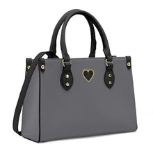 Load image into Gallery viewer, Ti Amo I love you - Exclusive Brand - Storm Dust  - Luxury Women PU Tote Bag - Black Straps
