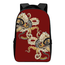 Load image into Gallery viewer, Ti Amo I love you - Exclusive Brand - Dark Burgundy - Octopi - Laptop Backpack
