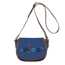 Load image into Gallery viewer, Ti Amo I love you - Exclusive Brand - San Juan - Blue Floral -  Saddle Bag
