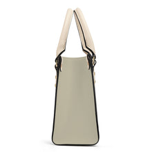 Load image into Gallery viewer, Ti Amo I love you - Exclusive Brand - Sand Color - Luxury Womens PU Tote Bag - Cream Straps
