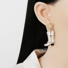 Load image into Gallery viewer, Boot Alloy Dangle Earrings
