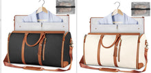 Load image into Gallery viewer, Womens Large Capacity Travel Duffle Bag  Folding Suit Bag Waterproof Clothes Handbag Totes
