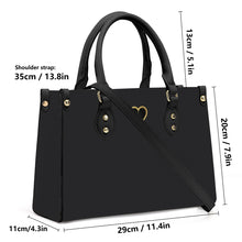 Load image into Gallery viewer, Ti Amo I love you - Exclusive Brand - Heavy Metal - Luxury Womens PU Tote Bag - Black Straps
