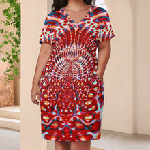 Load image into Gallery viewer, Ti Amo I love you - Exclusive Brand - Knee Length - Loose Pocket Dress - Size S-5XL
