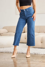 Load image into Gallery viewer, RFM Crop Chloe Full Size Tummy Control High Waist Raw Hem Jeans
