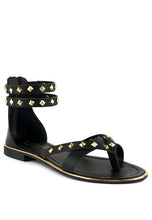 Load image into Gallery viewer, Emmeth Studs Embellished Flat Sandals
