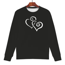 Load image into Gallery viewer, Tuatara - Double White Heart - Women&#39;s Plus Size Clothing - Ladies Clothes- Sweatshirts Ti Amo I love you
