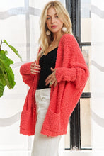 Load image into Gallery viewer, ADORA Popcorn Knit Open Front Long Sleeve Cardigan
