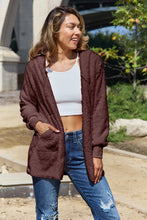 Load image into Gallery viewer, Teddy Hooded Jacket with Pockets
