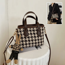 Load image into Gallery viewer, Fashion Houndstooth Portable Checkerboard Shoulder HandbagTotes
