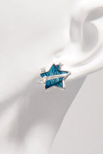 Load image into Gallery viewer, 925 Sterling Silver Zircon Star Earrings
