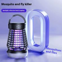 Load image into Gallery viewer, 2 in1 Mosquito Killer Lamp Electric Fly Catcher USB Rechargeable Electric Mosquito Swatter Electric Fly Trap With Night Light Camping S0S Emergency Light Mosquito Killer -
