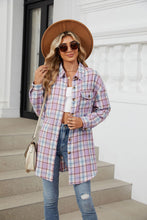 Load image into Gallery viewer, Plaid Collared Neck Long Sleeve Shirt
