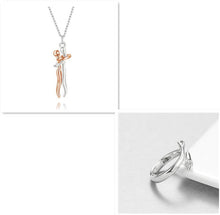 Load image into Gallery viewer, Love Hug Necklace Unisex Men Women Couple Jewelry Simple Temperament Clavicle Chain Gift
