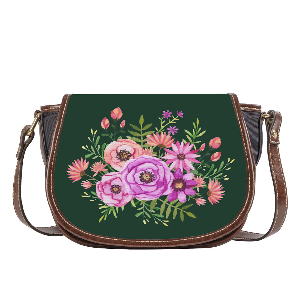 Ti Amo I love you - Exclusive Brand - Everglade - Floral Bouquet -  Saddle Bag