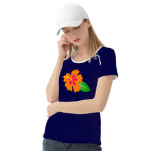 Load image into Gallery viewer, Ti Amo I love you - Exclusive Brand - Stratos - Hawaiian Flower - Women&#39;s T shirt - Sizes XS-2XL
