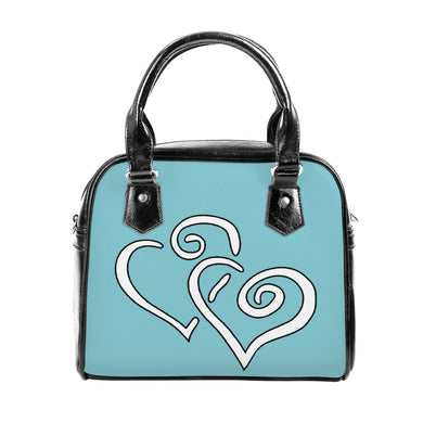 Ti Amo I love you  - Monte Carlo - Double White Heart - Shoulder Handbag - Ti Amo I love you