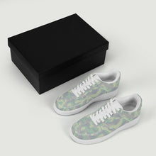 Load image into Gallery viewer, Ti Amo I love you - Exclusive Brand  - Edward, Pansy Posy, Clay Ash, Summer Green Camouflage-  Low Top Unisex Sneakers
