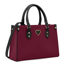 Load image into Gallery viewer, Ti Amo I love you - Exclusive Brand - Castro Red - Luxury Womens PU Tote Bag - Black Straps
