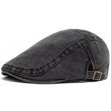 Load image into Gallery viewer, Retro Washed Beret Denim Hat
