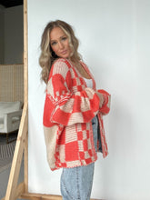 Load image into Gallery viewer, Plaid Open Front Long Sleeve Cardigan
