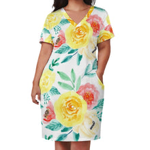 Load image into Gallery viewer, Ti Amo I love you - Exclusive Brand - Knee Length - Loose Pocket Dress - Size S-5XL
