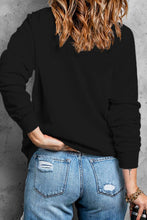 Load image into Gallery viewer, LOVE Rhinestone Clover Round Neck Sweatshirt
