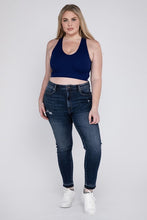 Load image into Gallery viewer, Plus Ribbed Cropped Racerback Tank Top
