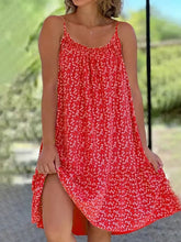 Load image into Gallery viewer, Full Size Printed Sleeveless Mini Cami Dress
