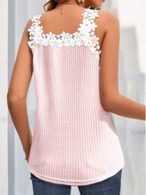 Load image into Gallery viewer, Lace Detail V-Neck Tank
