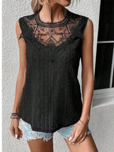 Load image into Gallery viewer, Lace Eyelet Sleeveless Top
