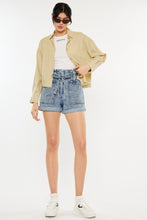 Load image into Gallery viewer, Kancan Ultra High Rise Paperbag Denim Shorts
