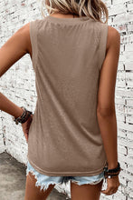 Load image into Gallery viewer, Gray Ribbed V Neck Tank
