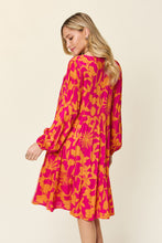 Load image into Gallery viewer, Double Take Full Size Printed Ruffle Hem Dress with Pocket
