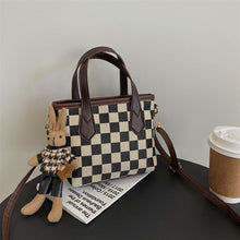 Load image into Gallery viewer, Fashion Houndstooth Portable Checkerboard Shoulder HandbagTotes
