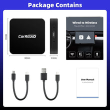 Load image into Gallery viewer, CarAIBOX 2in1 Wireless CarPlay Dongle Wireless Android Auto Box For Car Radio with Wired CarPlay
