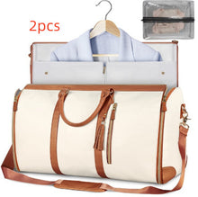 Load image into Gallery viewer, Womens Large Capacity Travel Duffle Bag  Folding Suit Bag Waterproof Clothes Handbag Totes
